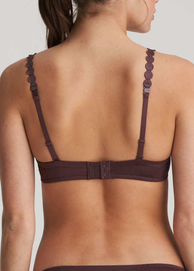 Soutien-gorge Rembourr Balconnet Marie Jo l'Aventure Aubergine