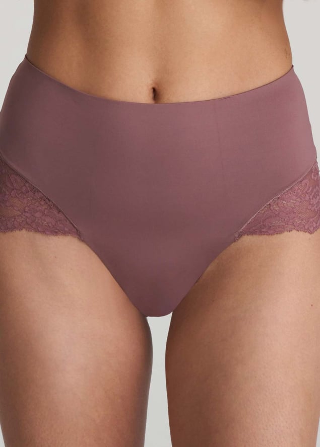 Slip Taille Haute Gainant Marie-Jo Satin Taupe