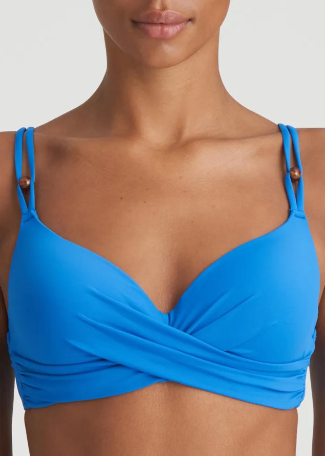 Haut De Bikini rembourr dcollet plongeant  Maillots de bain Marie Jo Swim Bleu Mistral