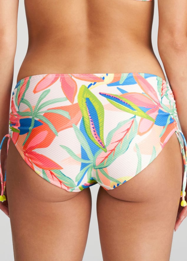 Slip Taille Haute Ficelles Maillots de bain Marie Jo Swim Tropical Blossom