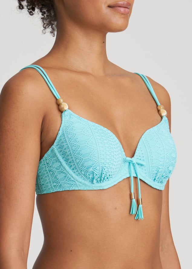 Soutien-gorge Forme Coeur Rembourr  Armatures Maillots de bain Marie Jo Swim Aruba Blue