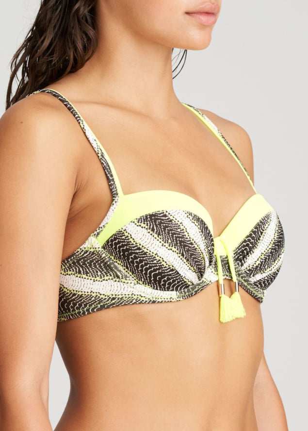 Soutien-Gorge Balconnet Rembourr  Armatures Maillots de bain Marie Jo Swim Yellow Flash