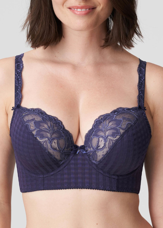 Soutien-gorge Balconnet Dcollet Profond Prima Donna Bleu Bijou