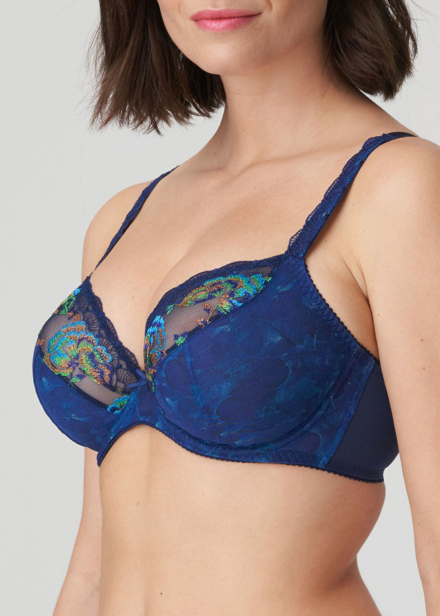 Soutien-gorge Balconnet Dcollet Profond Prima Donna Bleu Saphire