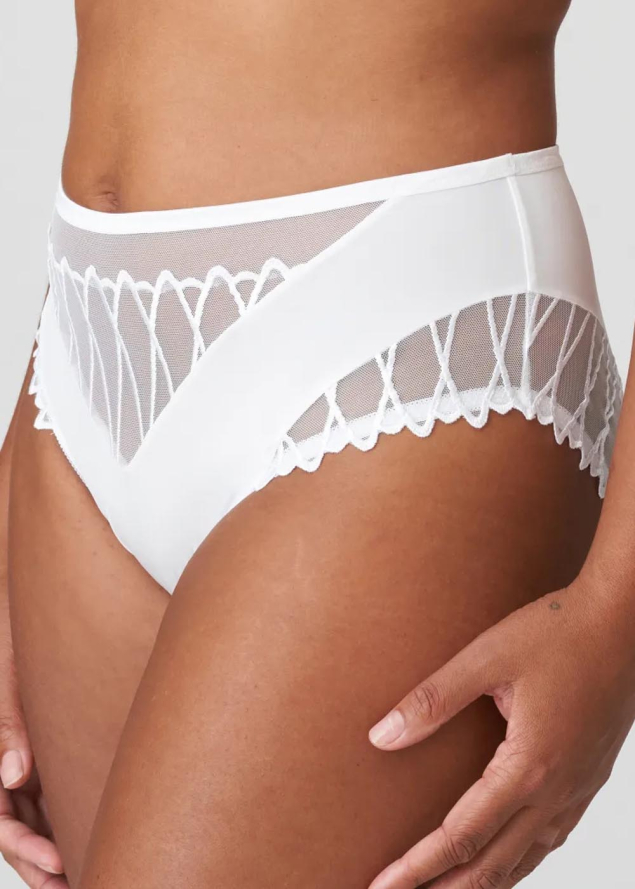 Slip Taille Haute Prima Donna Blanc