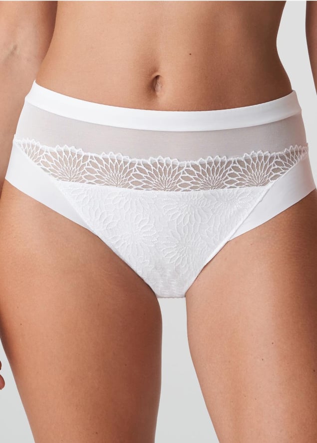 Slip Taille Haute Prima Donna Blanc