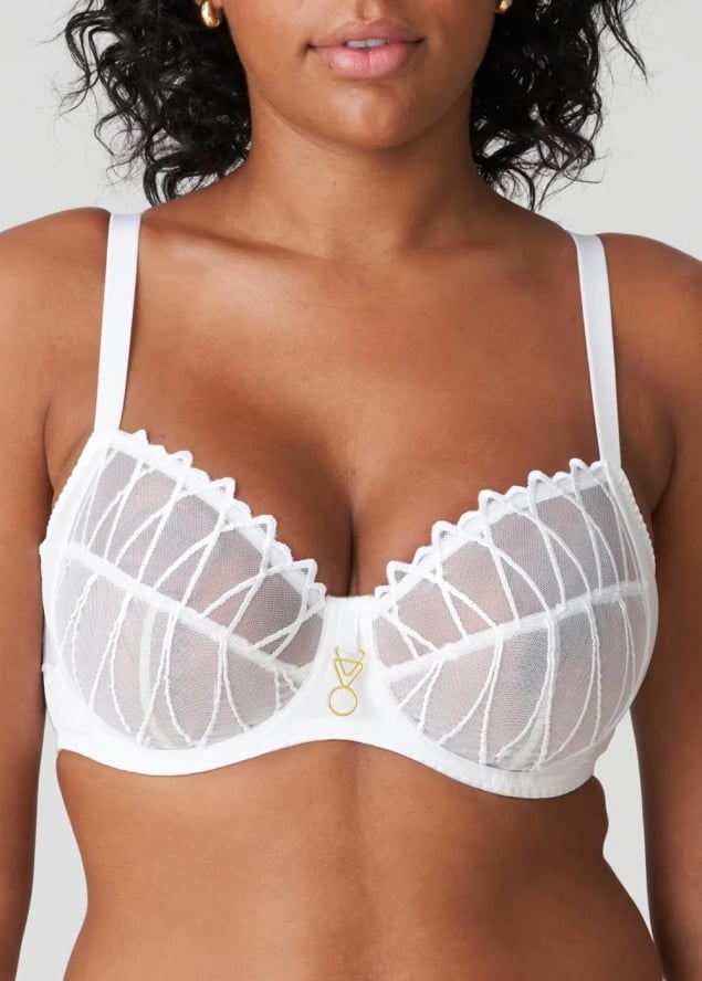 Soutien-gorge Embotant  Armatures Prima Donna Blanc