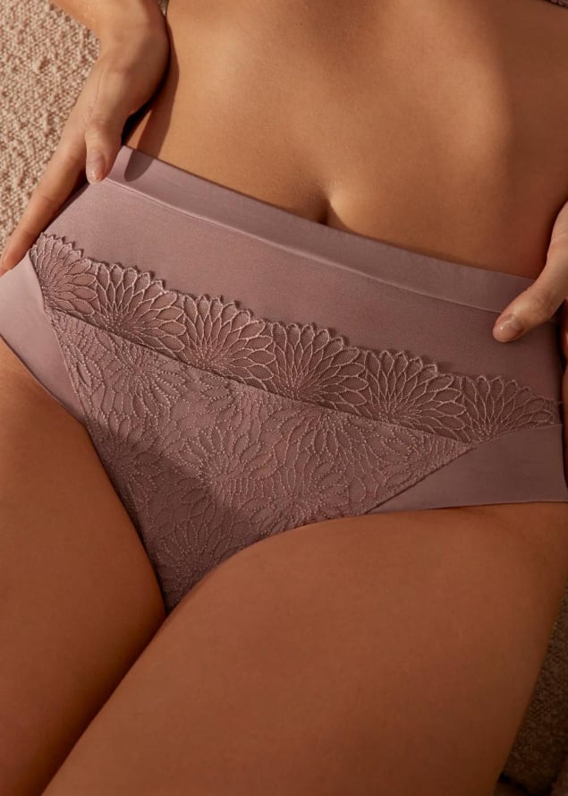 Slip Taille Haute Prima Donna Bois de rose