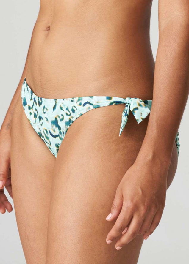 Slip Taille Basse Ficelles Maillots de Bain Prima Donna Swim Azzurro Mare