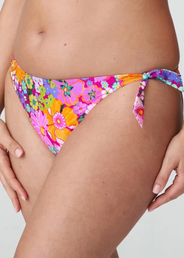Bas de bikini taille basse  ficelles Maillots de Bain Prima Donna Swim Floral Explosion