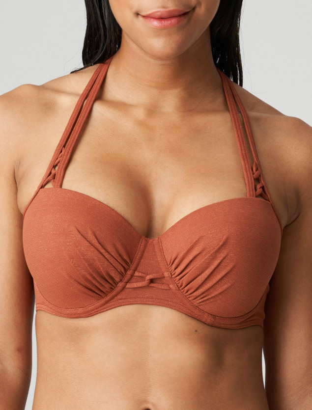 Soutien-Gorge Balconnet Rembourr  Armatures Maillots de Bain Prima Donna Swim Burnt Amber