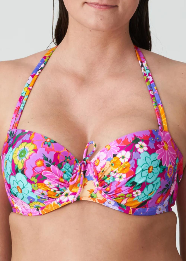 Haut de bikini balconnet rembourr Maillots de Bain Prima Donna Swim Floral Explosion