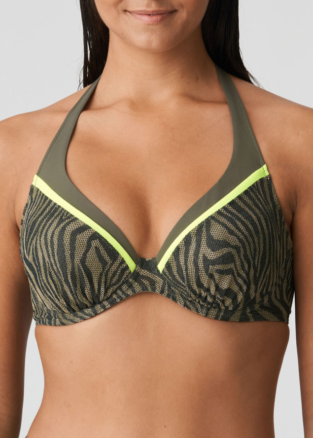 Soutien-gorge Triangle Rembourr Maillots de Bain Prima Donna Swim Fluo Jungle