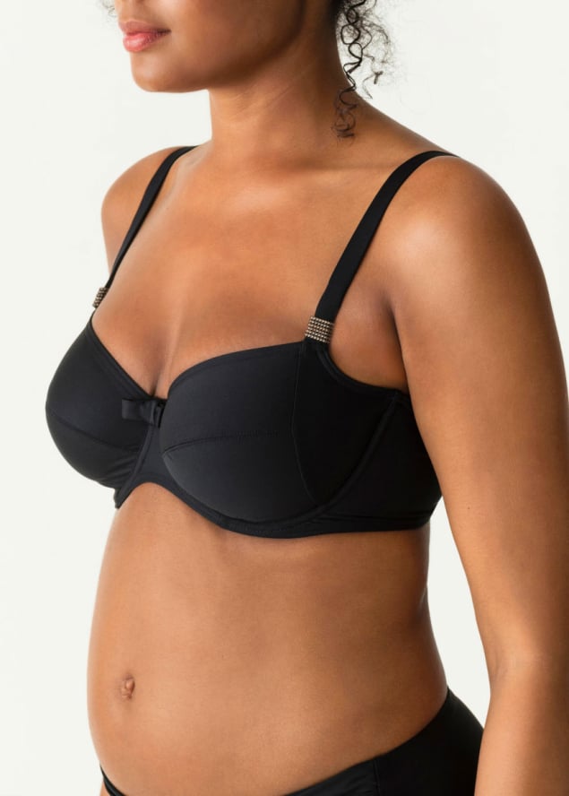 Soutien-gorge Embotant  Armatures Maillots de Bain Prima Donna Swim Noir