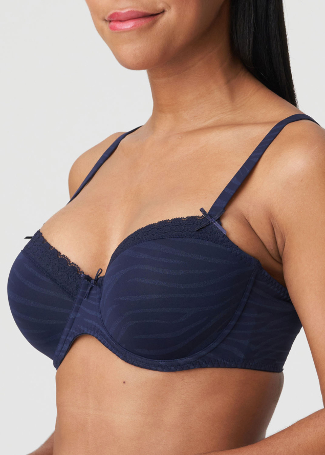 Soutien-gorge Rembourr Balconnet Twist de Prima Donna Majestic Blue