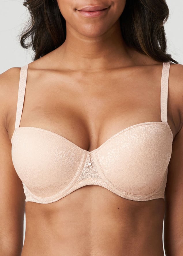 Soutien-gorge Rembourr Balconnet  Armatures Twist de Prima Donna Caf au Lait