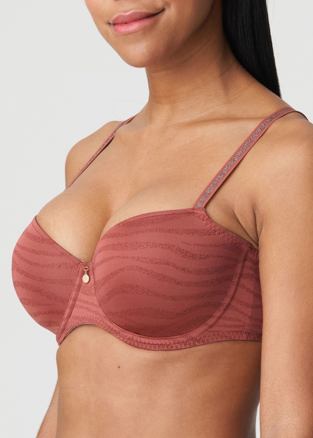 Soutien-gorge Rembourr Balconnet Twist de Prima Donna Pink Brandy