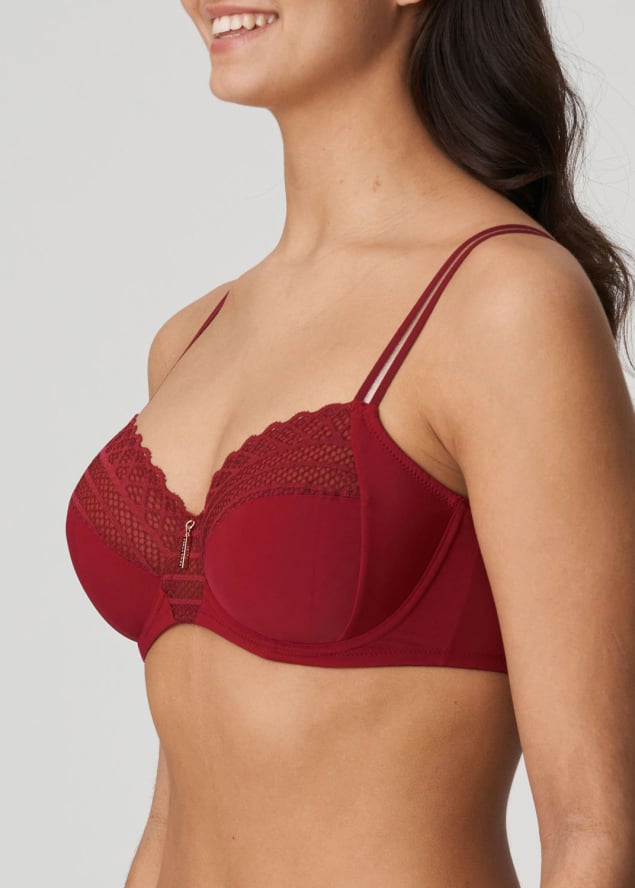 Soutien-gorge Emboitant  Armatures Twist de Prima Donna Rouge Boudoir