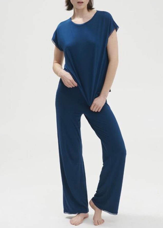 Pantalon Simone Prle Bleu Posidon