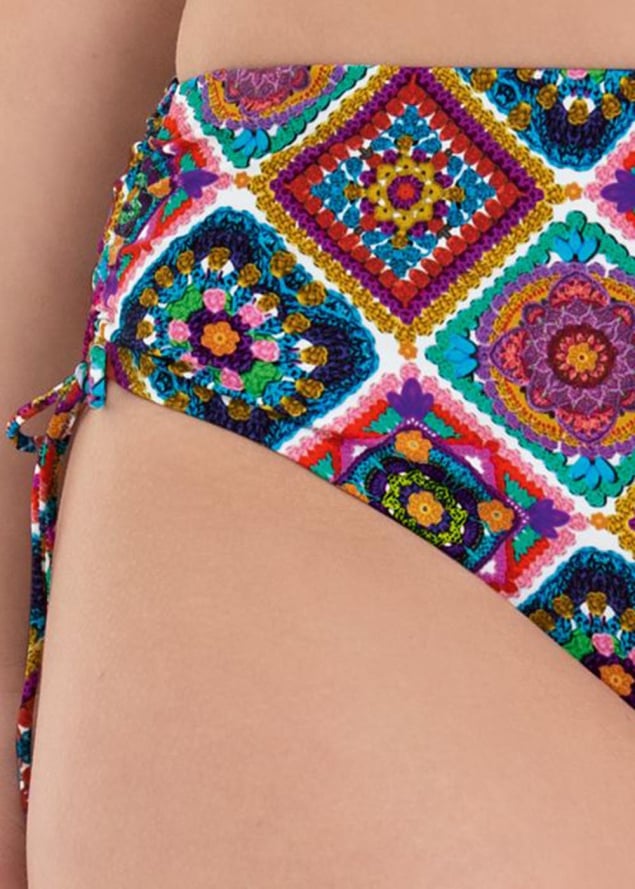 Bas de Bikini  fronces Maillots de Bain Rosa Faia Anita