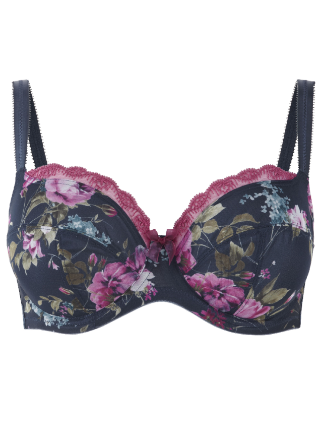 Soutien-gorge Balconnet  Panache Black Floral