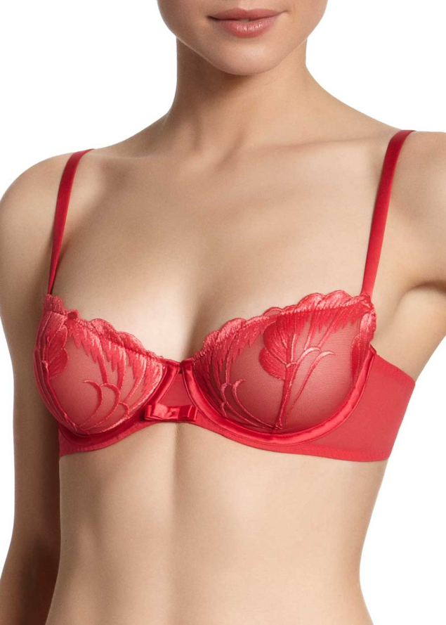 Soutien-gorge Corbeille Simone Prle Rouge Feu