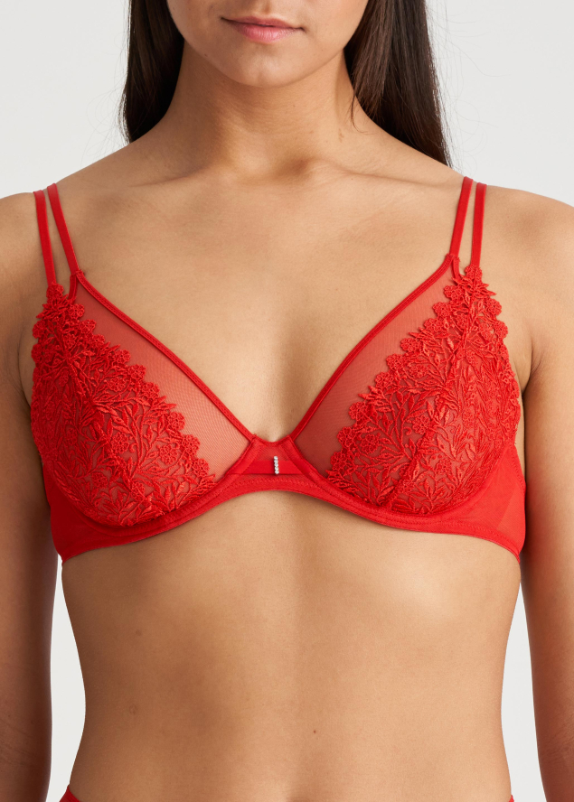 Soutien-gorge  Armatures Dcollet Profond Marie-Jo Rouge