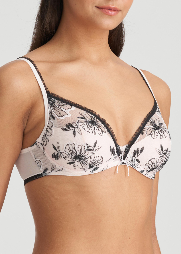 Soutien-gorge  Armatures Balconnet Demi Mousse Marie-Jo Black Blush