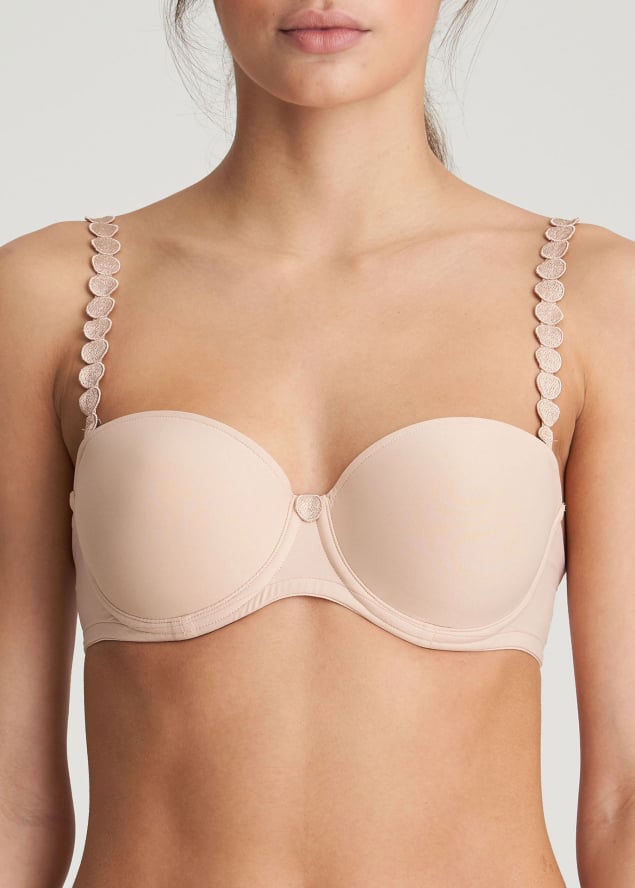 Soutien-gorge Bandeau Rembourr Marie-Jo Caf au Lait