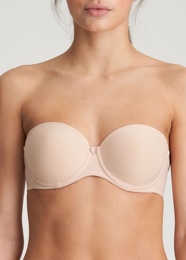 Soutien-gorge Bandeau Rembourr Marie-Jo Caf au Lait