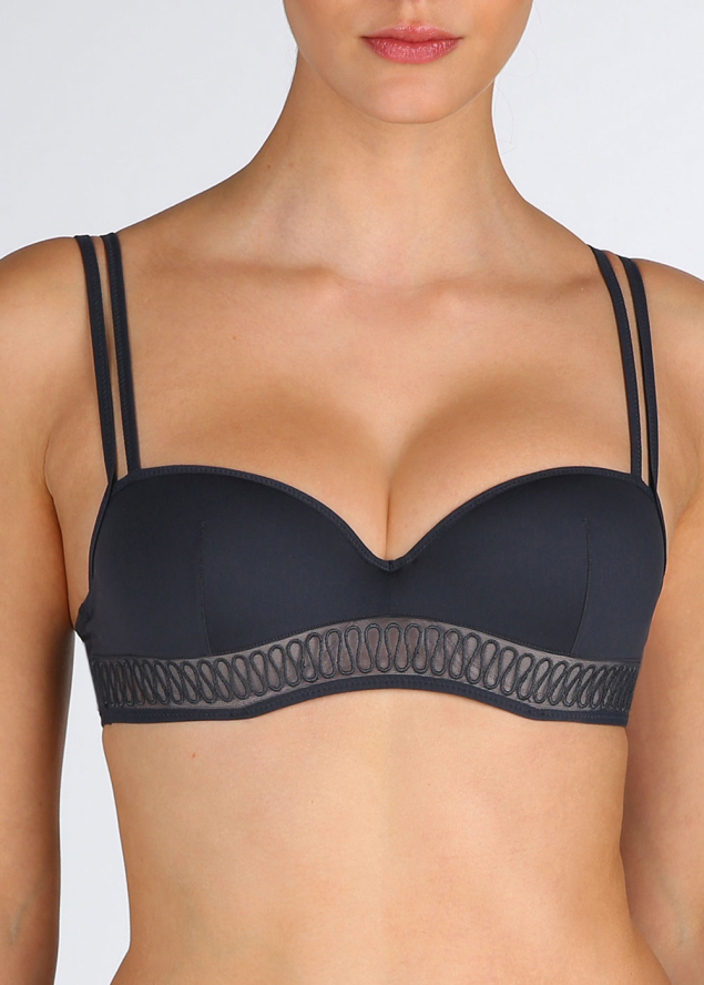 Soutien-gorge Balconnet Rembourr Marie Jo l'Aventure Gris Gris