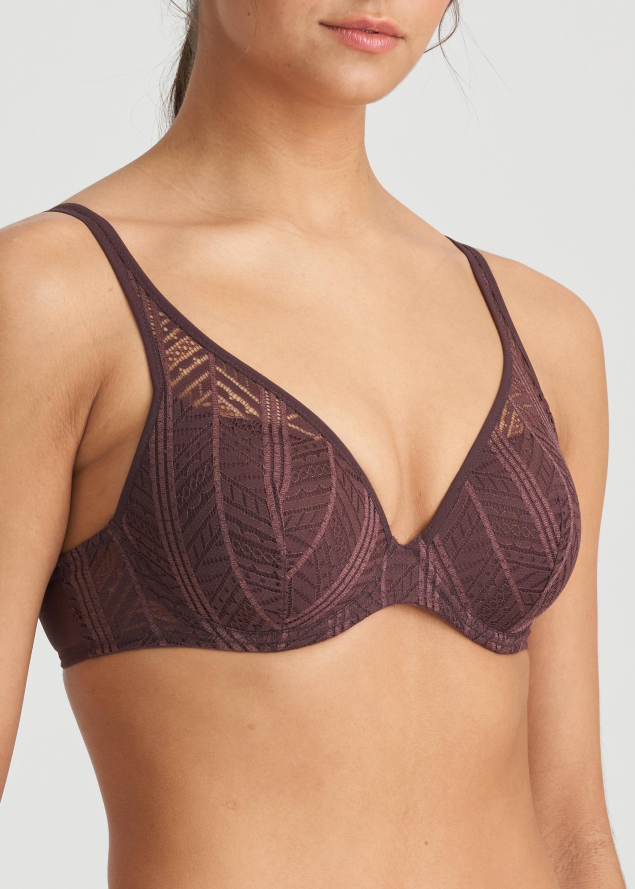 Soutien-gorge Rembourr Forme Coeur Marie-Jo Aubergine