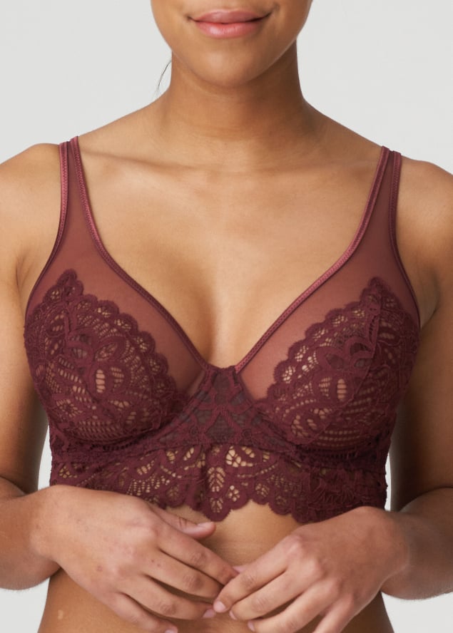 Soutien-gorge Triangle  Armatures Twist de Prima Donna Merlot