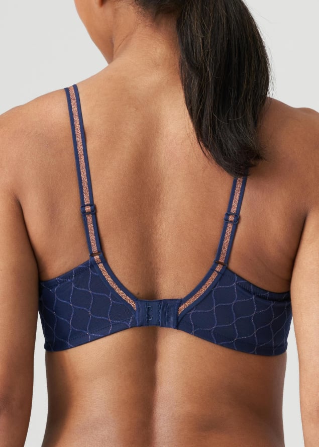 Soutien-gorge Embotant Armatures Twist de Prima Donna Bleu Saphire