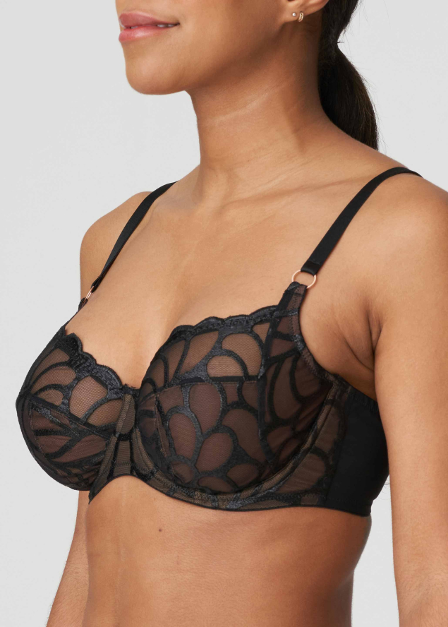 Soutien-gorge Embotant  Armatures Twist de Prima Donna Noir