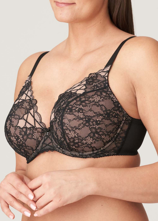 Soutien-gorge Plongeant Demi-Mousse Prima Donna Black