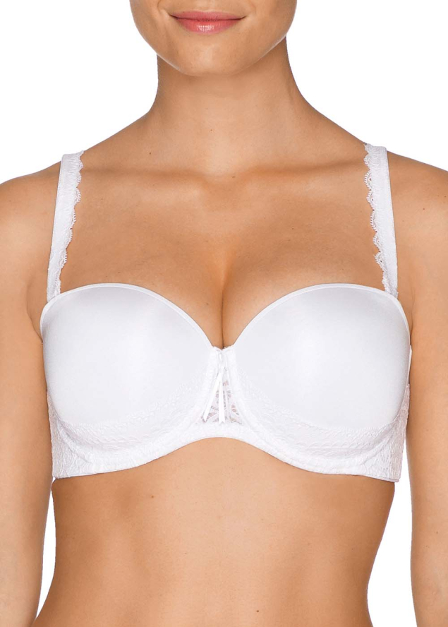 Soutien-gorge Bandeau Rembourr Twist de Prima Donna Blanc