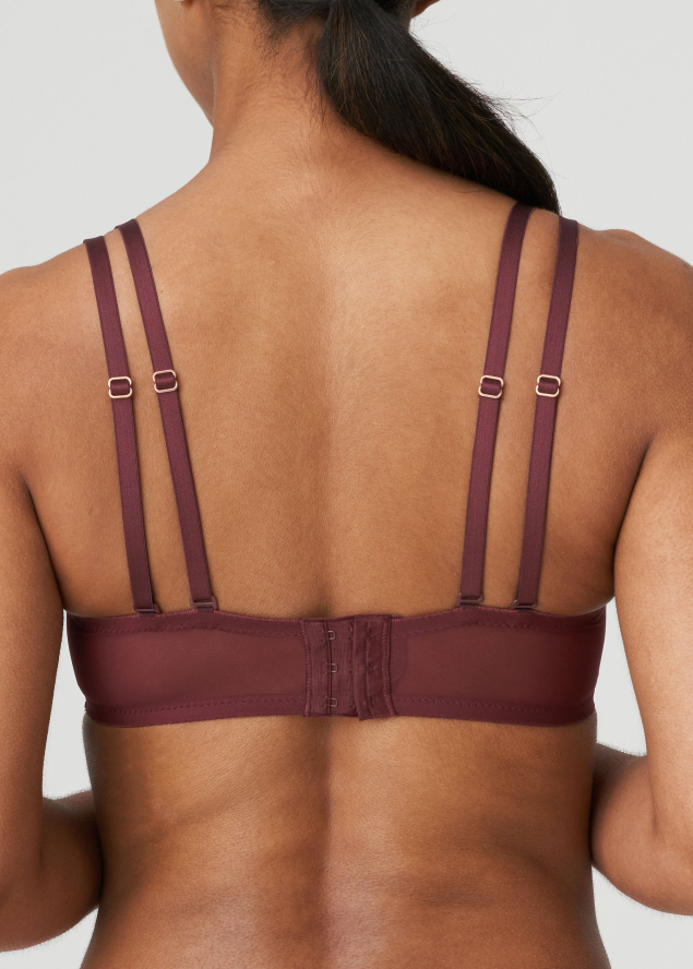 Soutien-gorge Rembourr Balconnet  Armatures Twist de Prima Donna Merlot