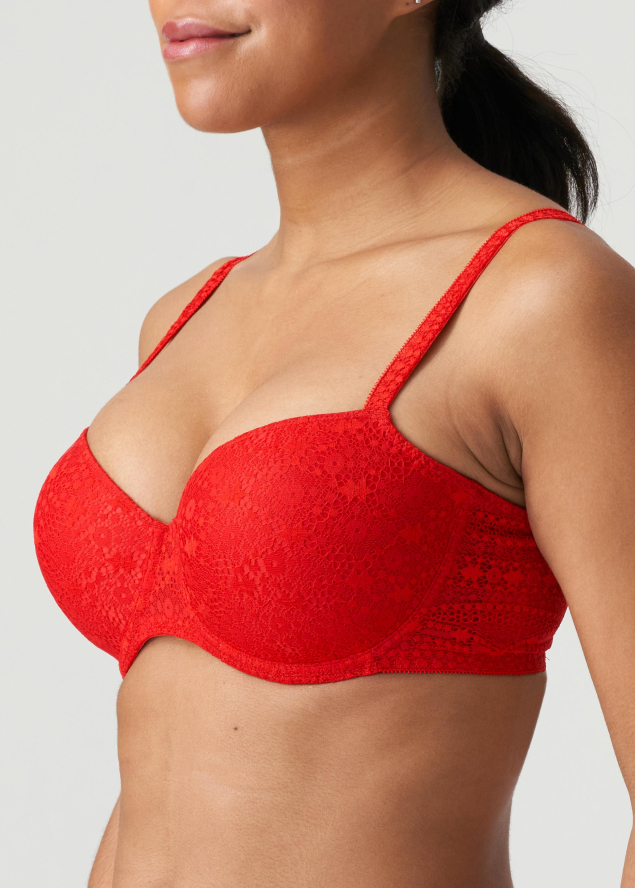 Soutien-gorge Rembourr Balconnet  Armatures Twist de Prima Donna Rouge