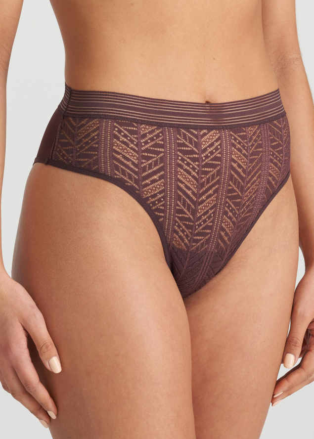 Slip Taille Haute Marie-Jo Aubergine