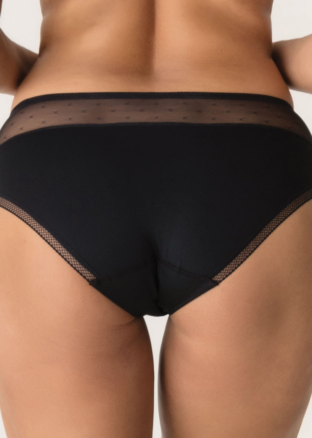 Slip Taille Haute Twist de Prima Donna Noir