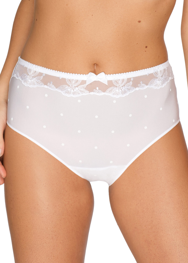 Slip Taille Haute Prima Donna Blanc