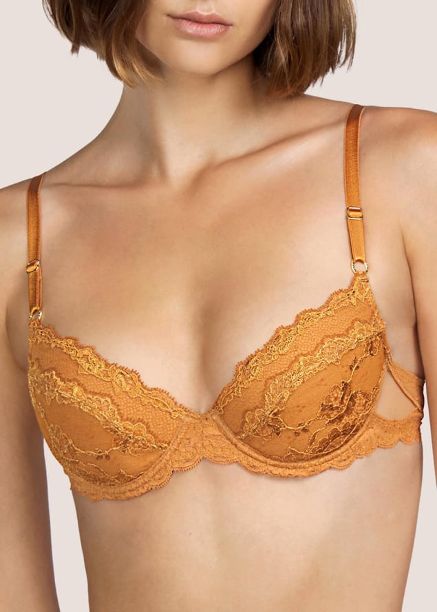 Soutien-gorge Push Up  Coussinets Amovibles Andres Sarda Copper Variant