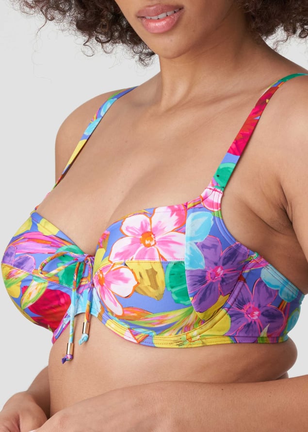 Haut de Bikini Embotant  Armatures Maillots de Bain Prima Donna Swim Blue Bloom