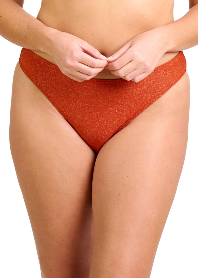 Bas de Bain Taille Basse  Maillots de Bain Sans Complexe Ketchup Brique