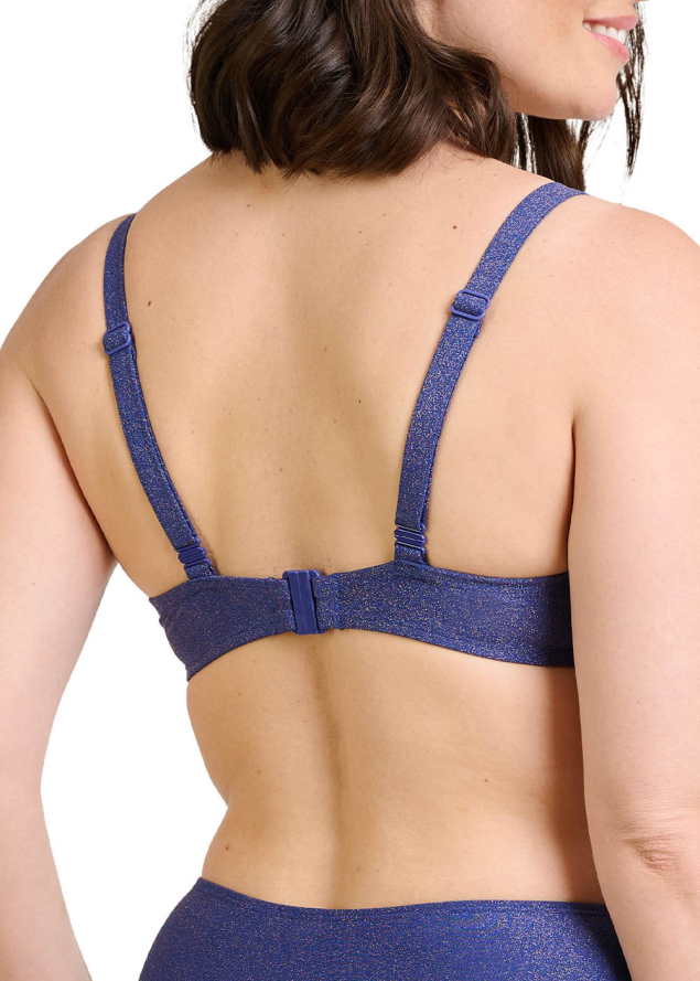 Soutien-gorge Classique  Armatures Maillots de Bain Sans Complexe Bleu Sodalite