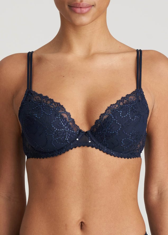 Soutien-gorge Push-up Coussinets Amovibles  Marie-Jo Velvet Blue