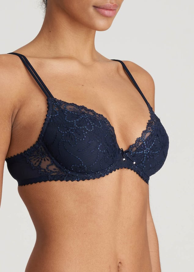 Soutien-gorge Push-up Coussinets Amovibles  Marie-Jo Velvet Blue