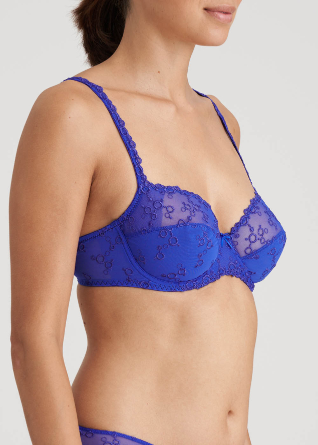 Soutien-gorge Embotant  Armatures Marie-Jo Bleu lctrique