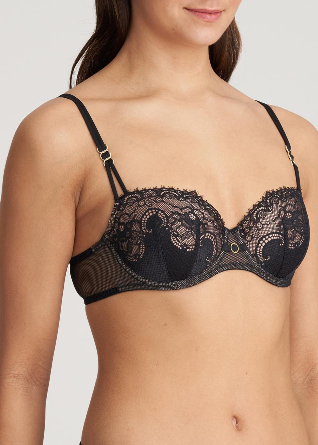 Soutien-gorge balconnet rembourr Marie-Jo Noir